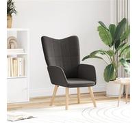 Fauteuil relaxant Gris foncé en tissu ressemblant à de la laine bouclée Gris foncé G