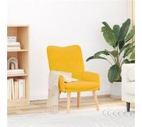 Fauteuil Relaxant Jaune Clair en Velours Côtelé Jaune G