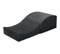 Velinda Fauteuil Chaise Longue canapé Intime Relaxant Plaint de Forme préformé (Couleur: Gris)