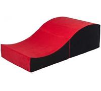 Fauteuil relaxant rabattable de forme préformé rouge-noir
