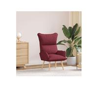 Fauteuil Relaxant Rouge Vin Tissu