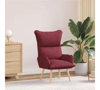 Fauteuil Relaxant Rouge Vin Tissu Rouge G