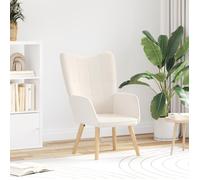 Fauteuil Relaxant Vidaxl En Tissu Crémeux Imitation Laine Bou