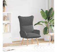 Fauteuil Relaxant vidaXL en Tissu Gris Foncé