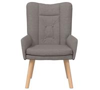 Fauteuil relaxant vidaXL en tissu taupe