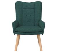 Fauteuil Relaxant Vidaxl En Tissu Vert Foncé