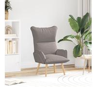 Fauteuil relaxant en tissu taupe vidaXL Taupe G