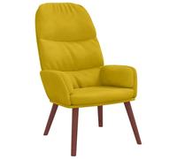 Fauteuil relaxant Zolty Velours avec Coussinets et Pieds en Bois | Velours doux, cadre stable, pieds en bois, universel pour salon et bureau