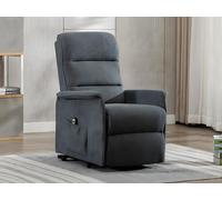 Fauteuil releveur électrique en tissu anthracite CAPUCINE