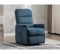 Fauteuil releveur électrique en tissu bleu CAPUCINE