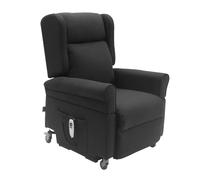 Fauteuil Releveur Électrique L'Autonome par Jeanne et Jean Microfibre Noir