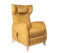 Fauteuil Releveur Électrique Le Cosy Plus par Jeanne et Jean Velours moutarde Elu Produit de l'Année 2023
