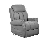 Fauteuil Releveur Électrique Le Douillet par Jeanne et Jean Cuir Gris