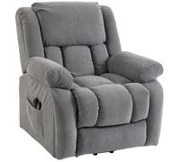 Fauteuil releveur - Electrique massant et chauffant - 93 x 104 x 100 cm - gris moyen