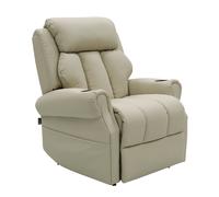 Fauteuil Releveur Le Douillet par Jeanne et Jean Cuir Beige clair Elu Produit de l'Année 2023