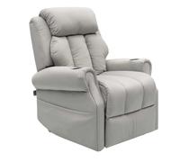 Fauteuil Releveur Le Douillet par Jeanne et Jean Velours Gris Clair Elu Produit de l'Année 2023
