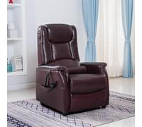 Fauteuil Releveur Le Réconfort - 1 moteur par Jeanne et Jean Cuir Marron Elu Produit de l'Année 2023