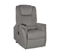 Fauteuil Releveur Le Réconfort - 1 moteur par Jeanne et Jean Velours Gris Elu Produit de l'Année 2023