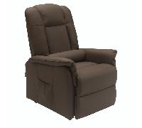 Fauteuil Releveur Le Réconfort 2024 - Fin de série par Jeanne et Jean Cuir Marron Elu Produit de l'Année 2023