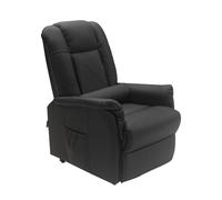 Fauteuil Releveur Le Réconfort 4M par Jeanne et Jean Cuir Noir Elu Produit de l'Année 2023