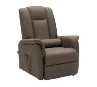 Fauteuil Releveur Le Réconfort Cuir gris par Jeanne et Jean Cuir Marron Elu Produit de l'Année 2023