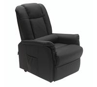 Fauteuil Releveur Le Réconfort Cuir gris par Jeanne et Jean Cuir Noir Elu Produit de l'Année 2023