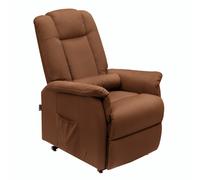 Fauteuil Releveur Le Réconfort Cuir gris par Jeanne et Jean Velours Marron Elu Produit de l'Année 2023