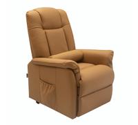 Fauteuil Releveur Le Réconfort Cuir noir par Jeanne et Jean Cuir Camel Elu Produit de l'Année 2023