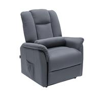 Fauteuil Releveur Le Réconfort Cuir noir par Jeanne et Jean Velours Gris Elu Produit de l'Année 2023
