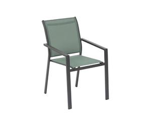 Fauteuil repas Essentia olive/graphite Hespéride