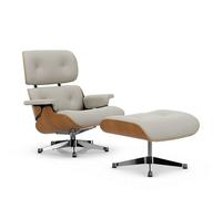 Fauteuil & repose pied Eames Lounge Chair cuir shell cherry natural