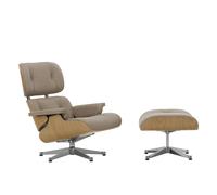 Fauteuil & repose pied Eames Lounge Chair cuir shell chestnut natural