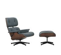 Fauteuil & repose pied Eames Lounge Chair cuir shell dark walnut