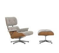 Fauteuil & repose pied Eames Lounge Chair étoffe shell cherry natural