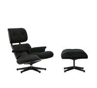Fauteuil & repose pied Eames Lounge Chair étoffe shell chestnut black