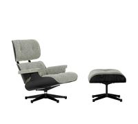 Fauteuil & repose pied Eames Lounge Chair étoffe shell chestnut black