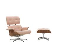 Fauteuil & repose pied Eames Lounge Chair étoffe shell dark walnut
