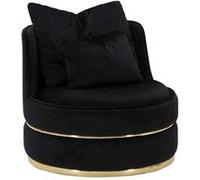 Fauteuil rond en tissu Paris 84 x 72 cm