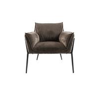 Fauteuil Rosie marron - - Marron - Tissu