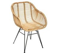 Fauteuil rotin Koeta naturel Atmosphera Beige G