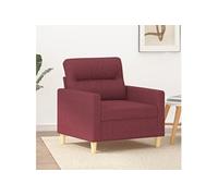 Fauteuil Rouge bordeaux 60 cm Tissu