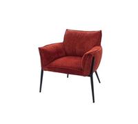 Fauteuil rouge Rosie - Amadeus - Rouge - Tissu Rouge G