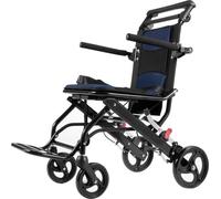 Fauteuil roulant en alliage d'aluminium, pliable, siège de 40 cm, 100 kg