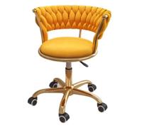 Fauteuil roulant pivotant et réglable en hauteur for salons de manucure | Siège mobile surbaissé / Tabouret bas sur roulettes reglable