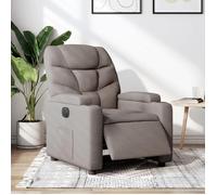 Fauteuil salon,Fauteuil inclinable électrique + télécommande - VIDAXL - Taupe Tissu ,74x89x100 cm CC7159473