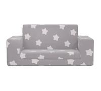 Fauteuil Salon Scandinave, Canapé-lit enfant 2 places gris clair étoiles peluche douce SQZR537527 Home - Living