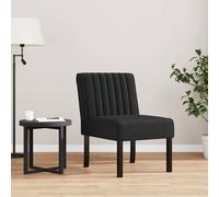 Fauteuil sans accoudoirs noir velours