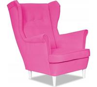 fauteuil scandinave fuchsia, rose vif