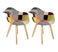 The Home Deco Factory Fauteuil Polyester Multicolore Taille Unique
