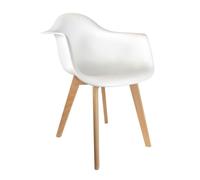 Fauteuil scandinave pour enfant coloris blanc